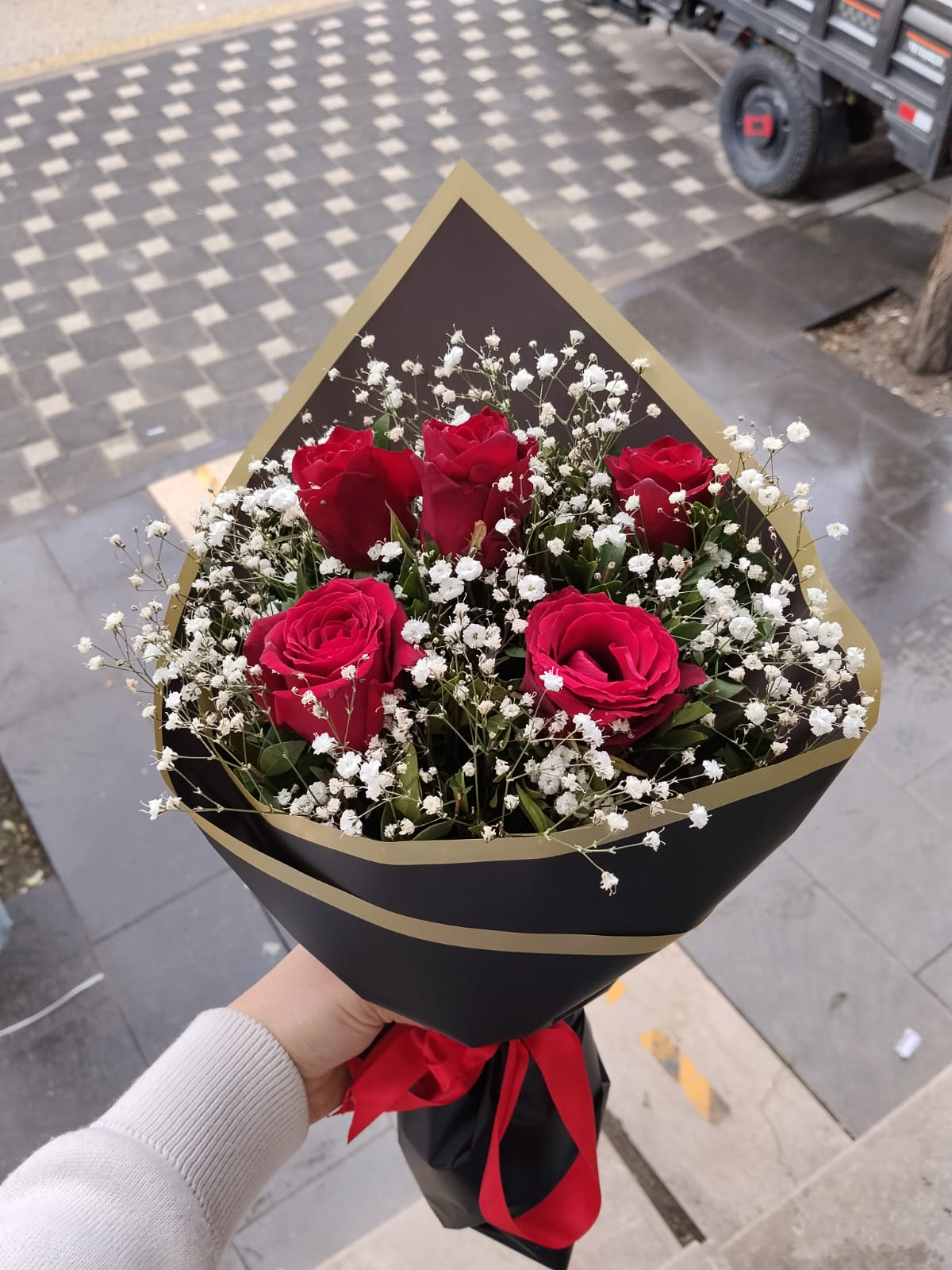 Canlı Gül Buketi
