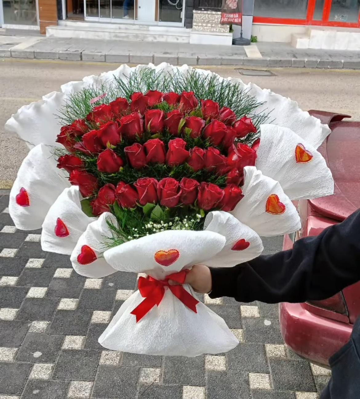 Canlı Gül Buketi
